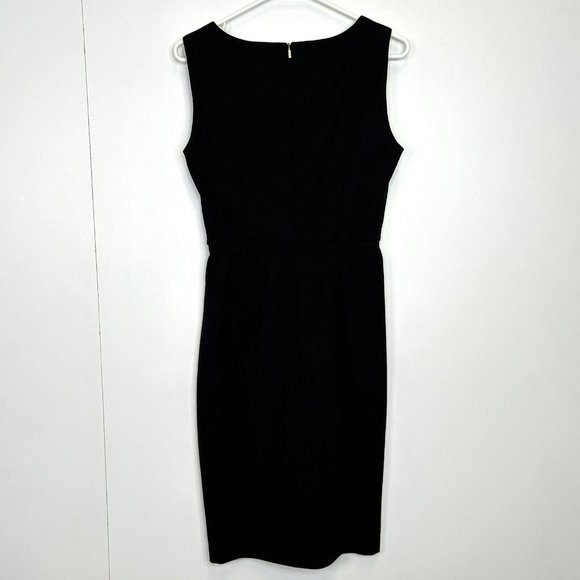 MaxMara Dress Sheath Sleeveless Black White Striped Stretch Size 42 US Medium - Picture 2 of 4